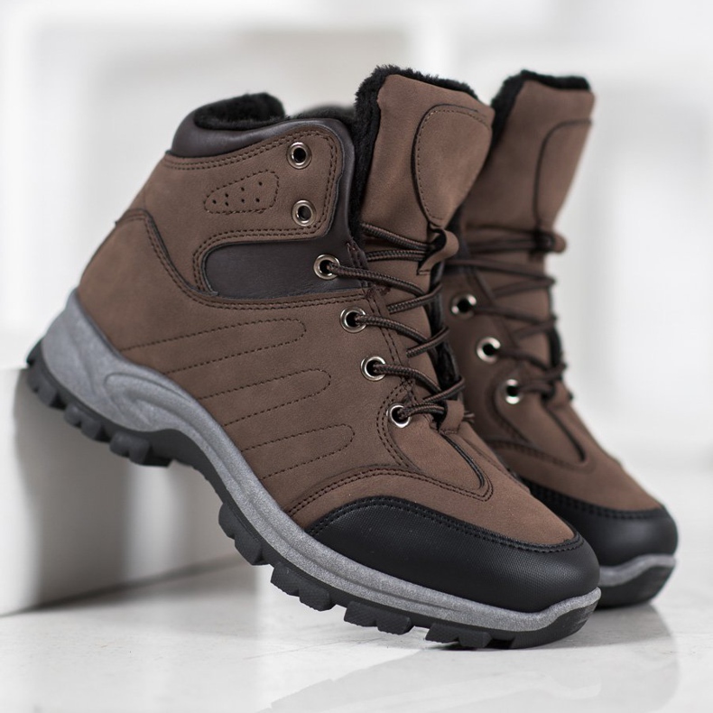 SHELOVET Insulated Sports Trappers brown black 2
