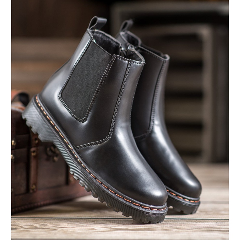 SHELOVET Chelsea Boots On The Platform black 1