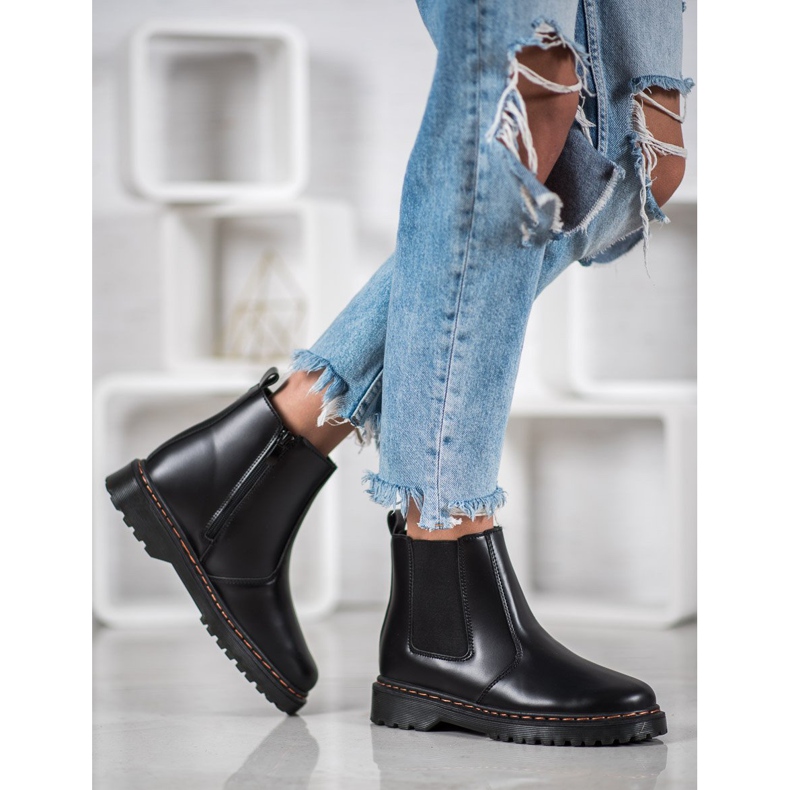 SHELOVET Chelsea Boots On The Platform black 2