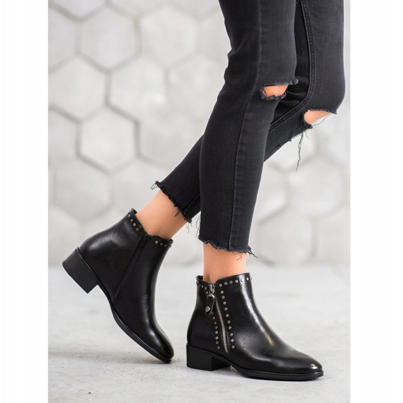 W. Potocki Rock Boots With Eco Leather black 1