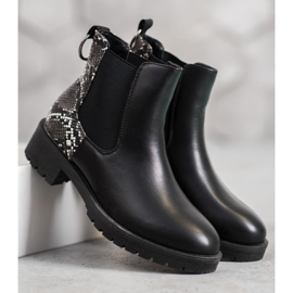 Erino High Chelsea Boots Snake Print black 2