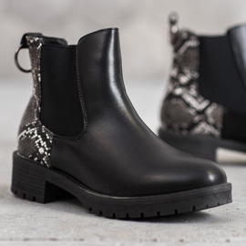 Erino High Chelsea Boots Snake Print black 1