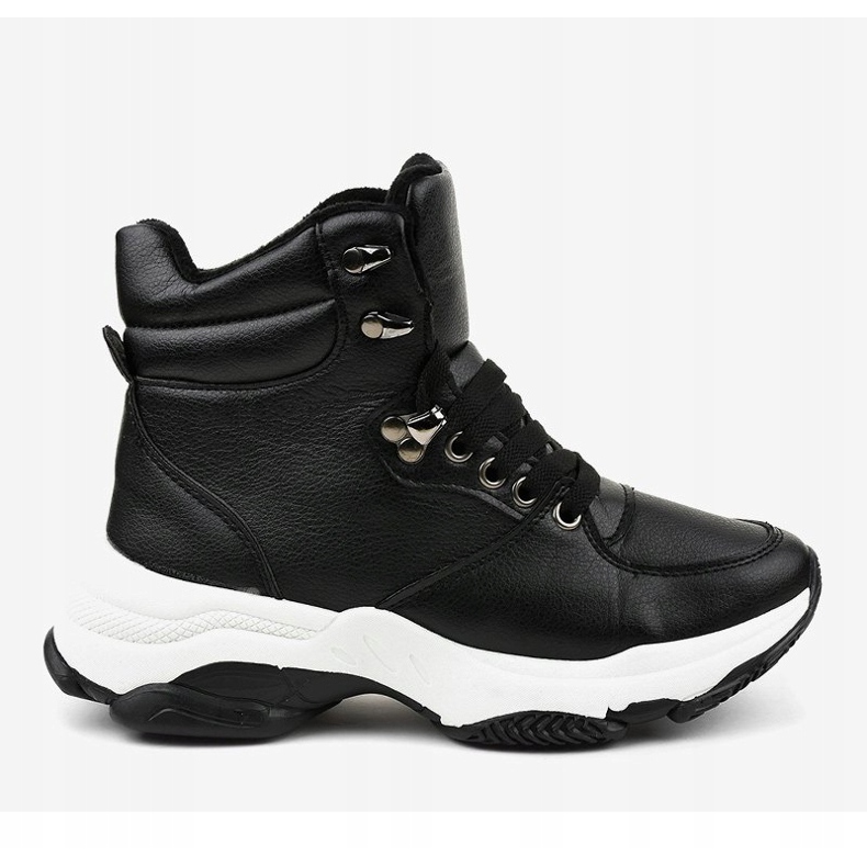 Black women's insulated sneakers C-3132 2