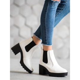 Weide Fashion Chelsea Boots white 1