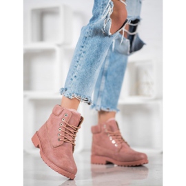 SHELOVET Pink Trappers With Fur 1 SHELOVET Pink Trappers With Fur 1