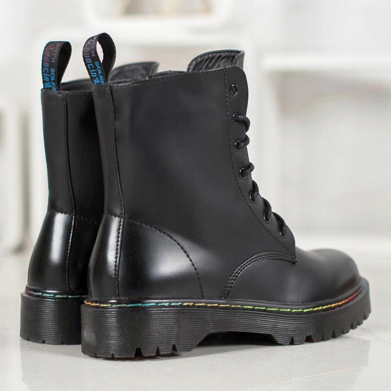 Bella Paris Lace-up Workers black 1