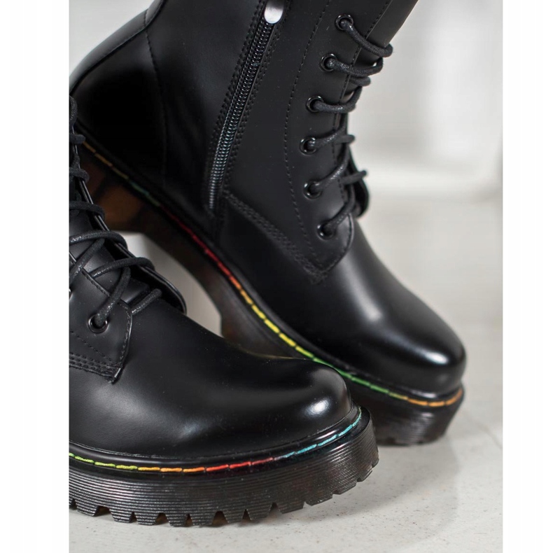 Bella Paris Lace-up Workers black 2