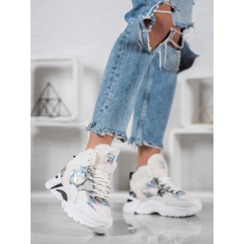Bella Paris Sneakers With Holo Effect white multicolored 1