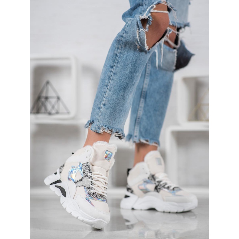 Bella Paris Sneakers With Holo Effect white multicolored 1