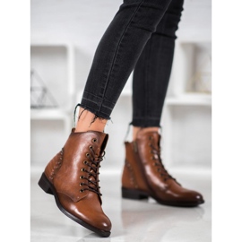 Elegant VINCEZA boots brown 2