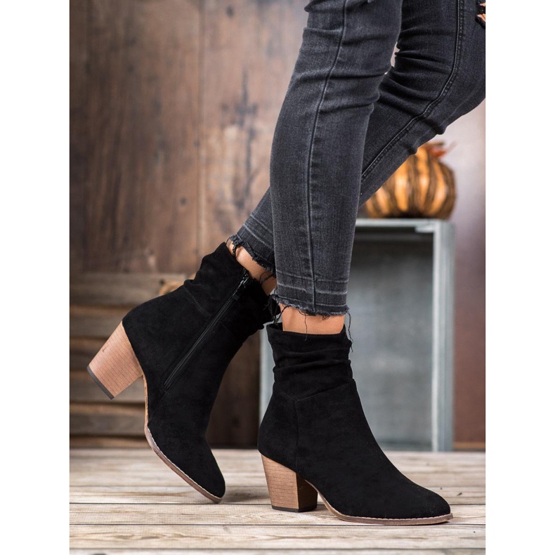 SHELOVET Casual boots on a post black 1