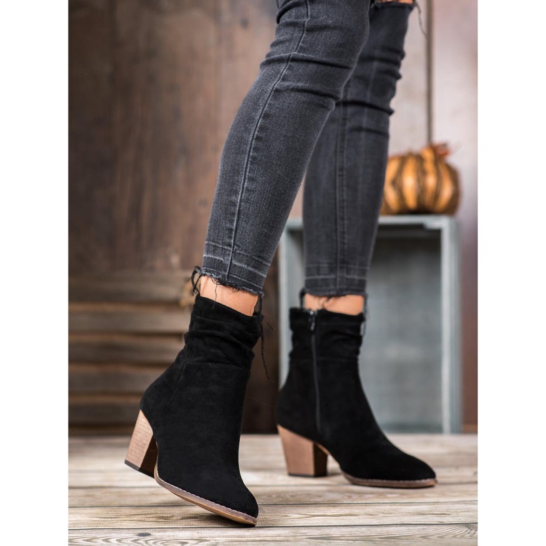SHELOVET Casual boots on a post black 2