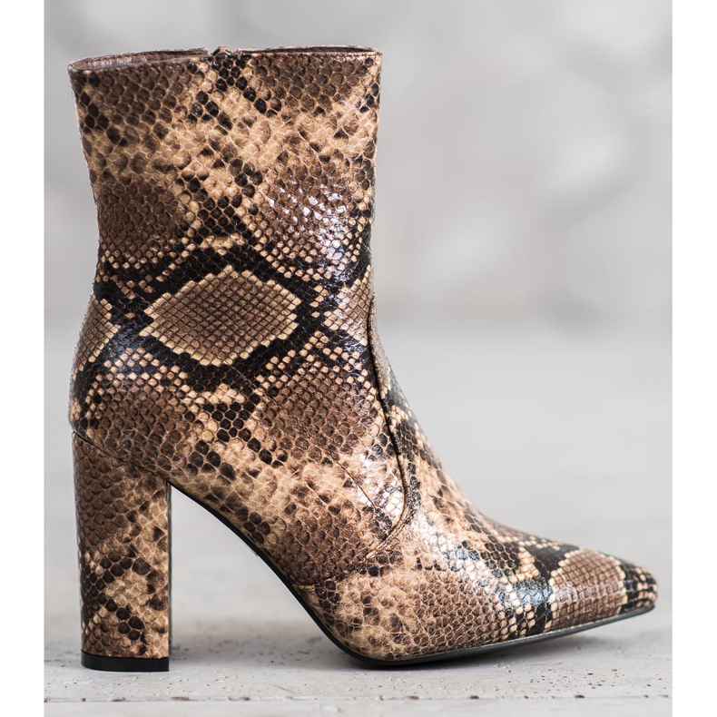 Seastar Snake Print Boot brown multicolored 1