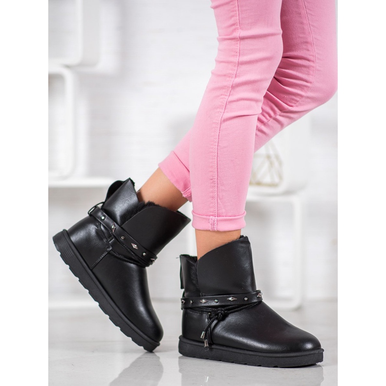 SHELOVET Mukluki With Eco Leather black 1