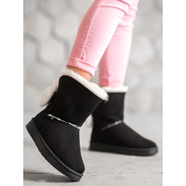 SHELOVET Warm Suede Mukluki black 2