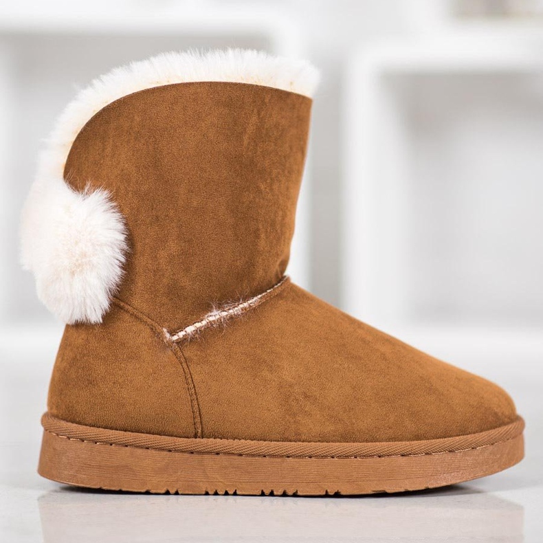 SHELOVET Warm Suede Mukluki brown 2