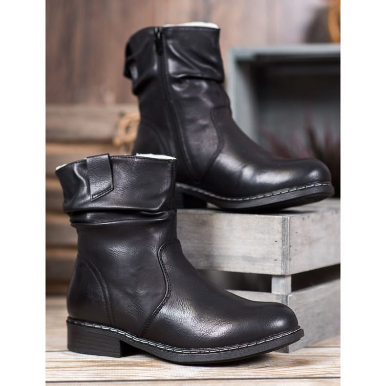 Super Me Warm cowboy boots black 2 Super Me Warm cowboy boots black 2