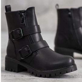 SHELOVET Black Workers With Clasps 2