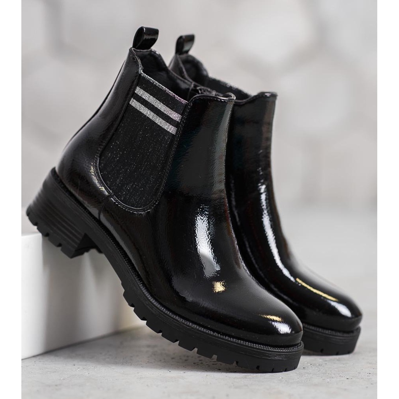 SHELOVET Sports Booties On The Platform black 2 SHELOVET Sports Booties On The Platform black 2