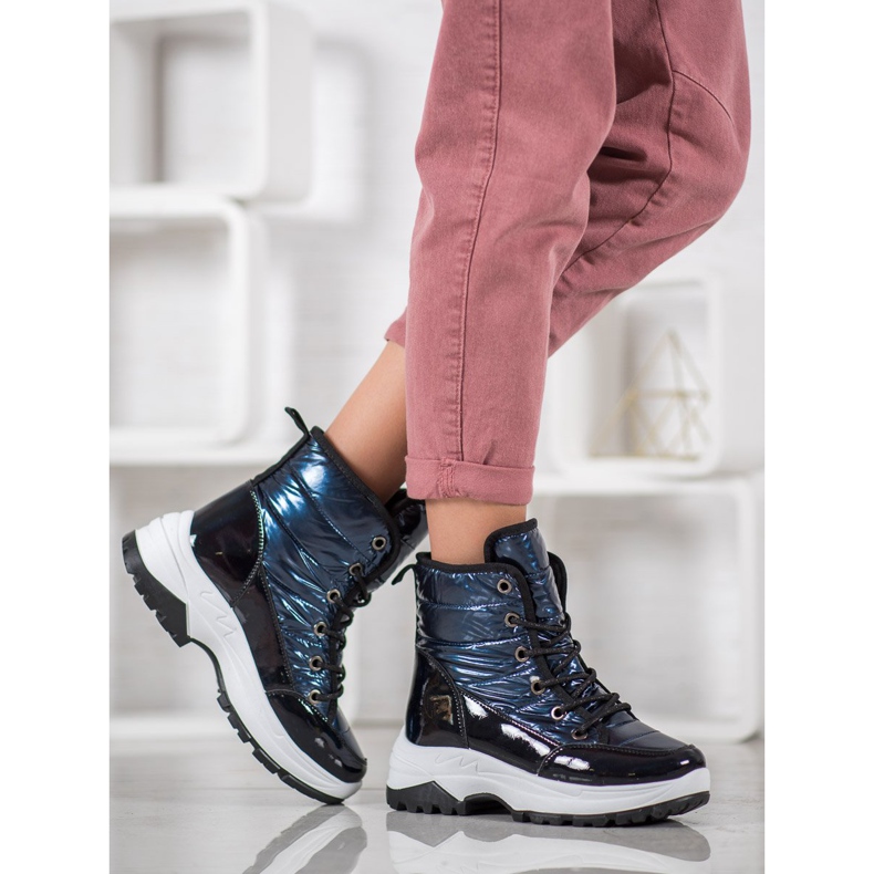 SHELOVET Sports snow boots blue 1