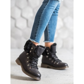 Forever Folie Boots With Fur black 1