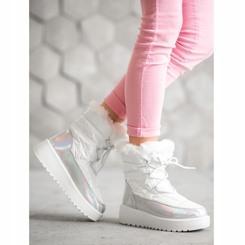 Bella Paris Fashion snow boots white 1