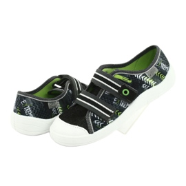 Befado children's shoes 672Y069 black grey green 4