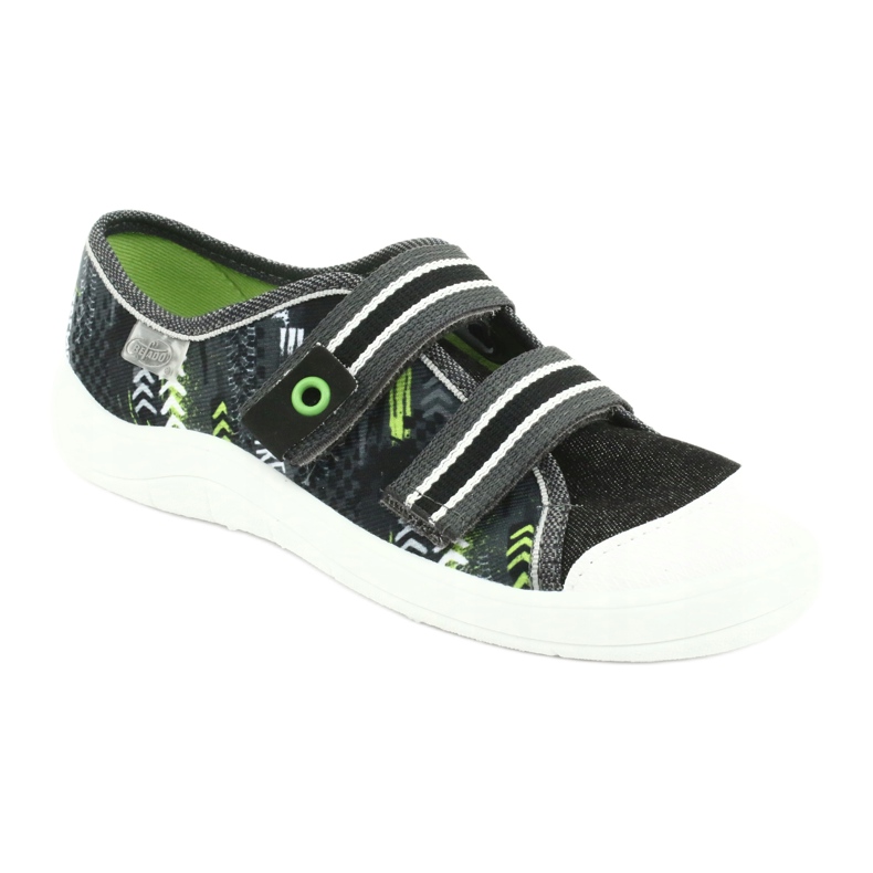 Befado children's shoes 672Y069 black grey green 1 Befado children's shoes 672Y069 black grey green 1