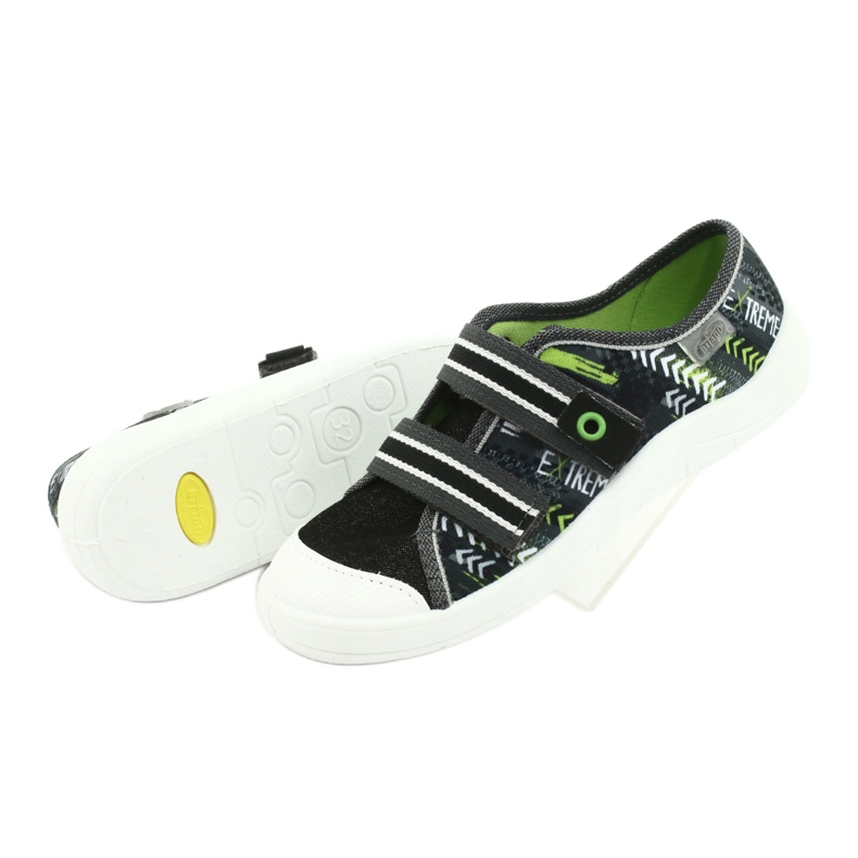 Befado children's shoes 672Y069 black grey green 5