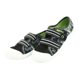 Befado children's shoes 672Y069 black grey green 3