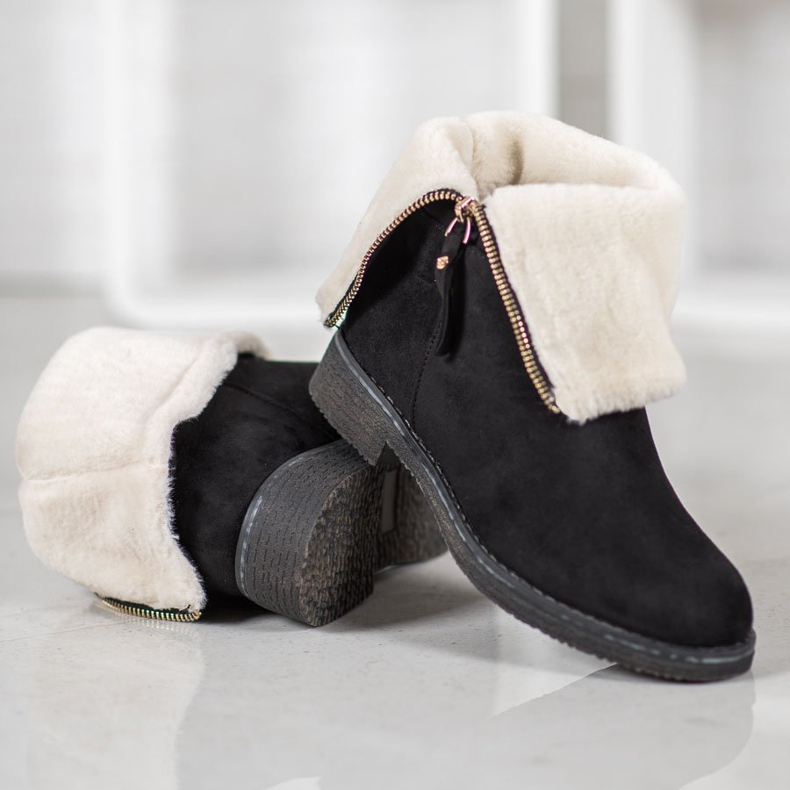 Kayla Suede Booties black 1