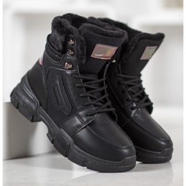 SHELOVET Sports Booties With Holo Effect black 1