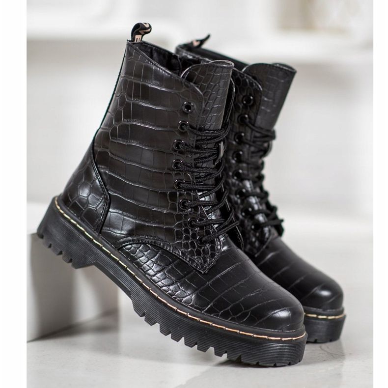 SHELOVET Fashionable Workers With Eco Leather black 1 SHELOVET Fashionable Workers With Eco Leather black 1