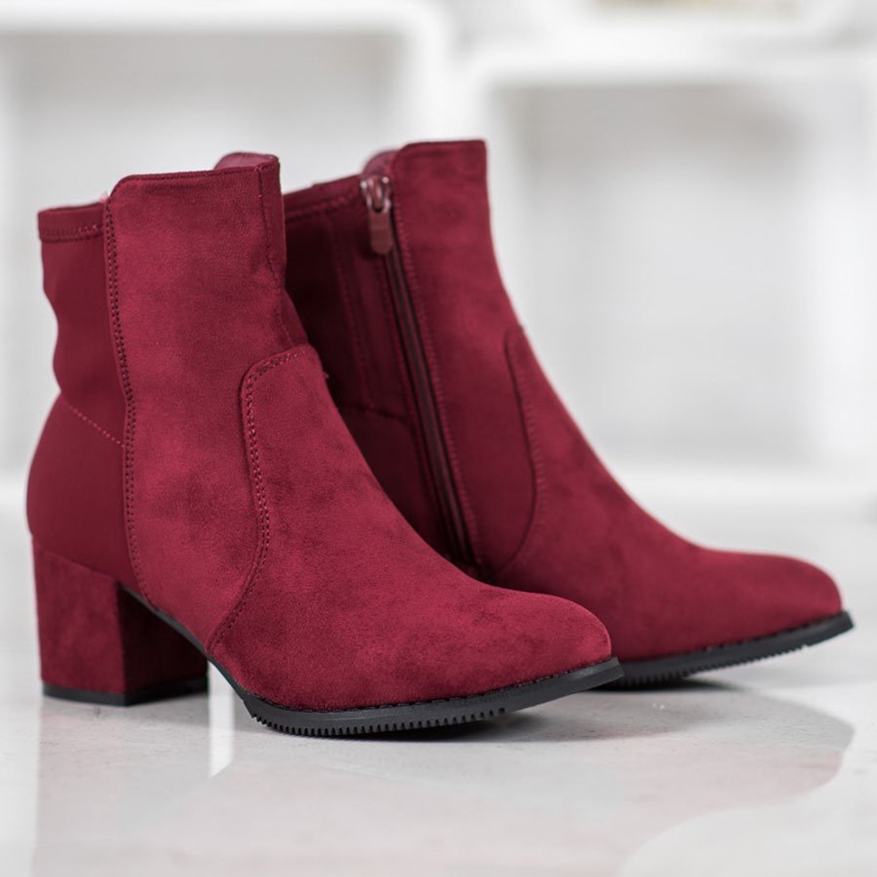 J. Star Burgundy boots red 1