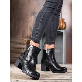 SHELOVET Booties With A Zipper black 2