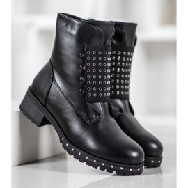 J. Star Fashionable Workers With Rhinestones black 2 J. Star Fashionable Workers With Rhinestones black 2