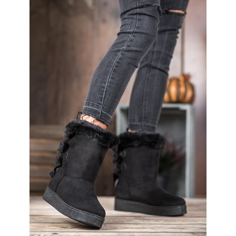 SHELOVET Mukluki With A Bow black 1