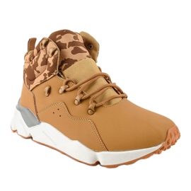 F33-3 brown insulated sneakers 1