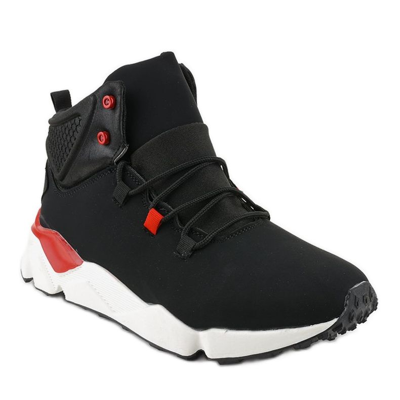 Black F35-1 insulated trainers 1