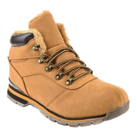 Brown insulated men's hiking boots 9185-3 1