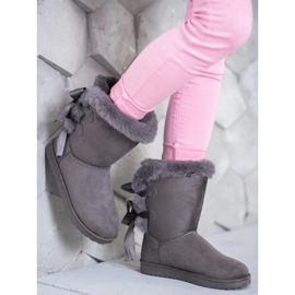 High Mukluki With Bows grey 1