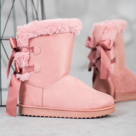 High Mukluki With Bows pink 1
