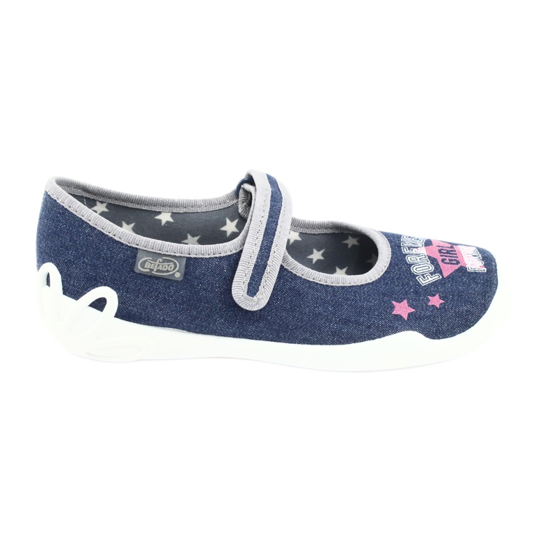 Befado children's shoes 114Y369 navy blue blue grey multicolored 1