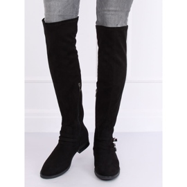 Black suede boots K1807811 Negro 1