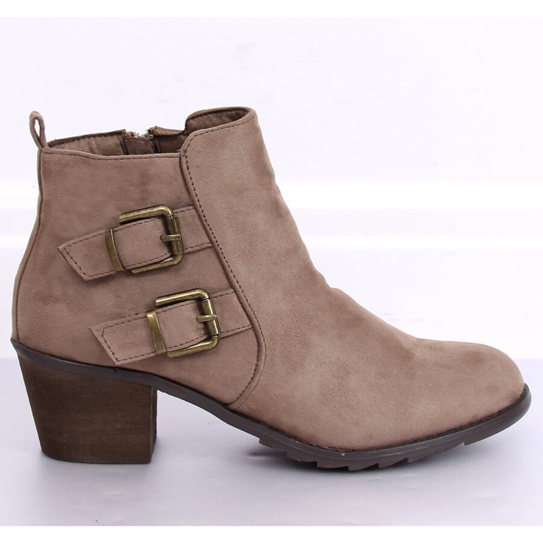 Beige high-heeled boots K1809305 Taupe 1 Beige high-heeled boots K1809305 Taupe 1