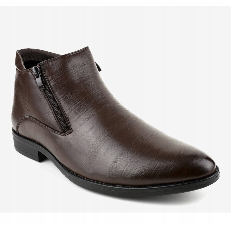 Brown insulated shoes HL1002-3 1