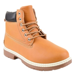 Brown insulated snow boots C-9U5-8 1