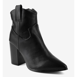Black ankle boots on the YL20-4 snake post 1