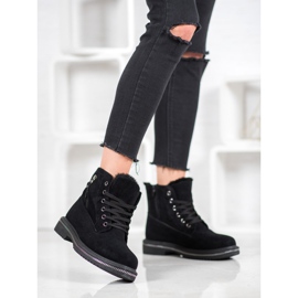 SHELOVET Trappers With Glitter black 1