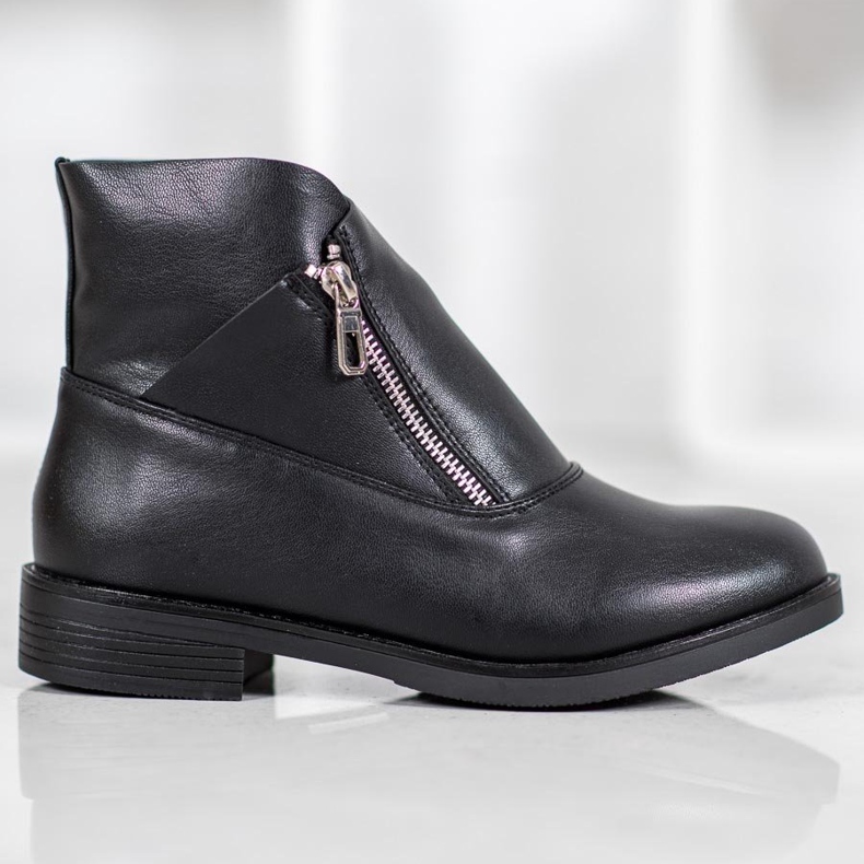 ENPLUS Fashionable boots with a zipper black 2